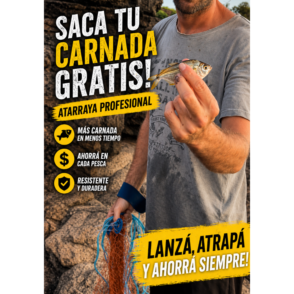Atarraya Para Sacar Carnada Gratis