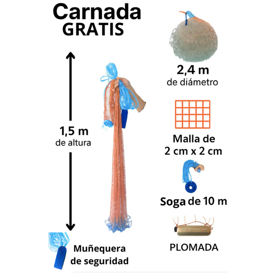 Atarraya Para Sacar Carnada Gratis