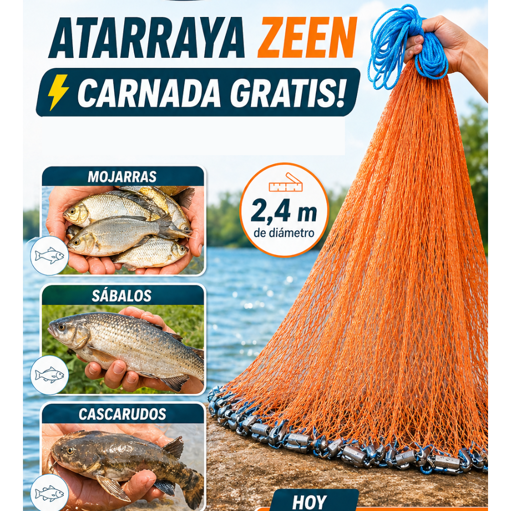 Atarraya Para Sacar Carnada Gratis